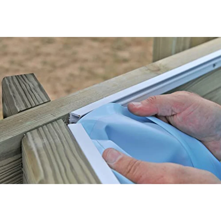 Pool Komplettset aus Echtholz Vanille 2 Ø 400 x 119 cm – Bild 4