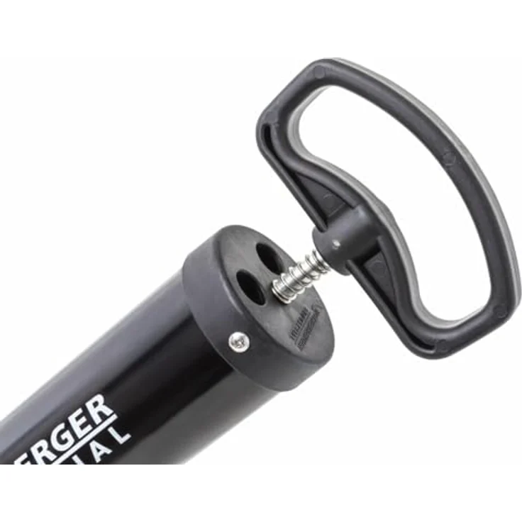 Rothenberger RoPump Power Saugdruckrohrreiniger, Handbetriebene Rohrreinigungspumpe für Waschbecken und Badewannen, Schwarz – Bild 5