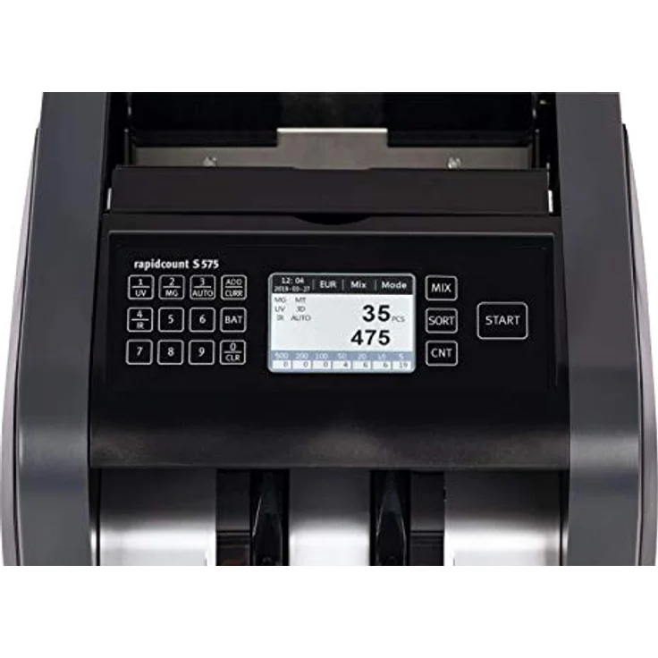 ratiotec rapidcount S 575 Banknotenzählmaschine für gemischte Banknoten mit Wertermittlung in schwarz – Bild 2