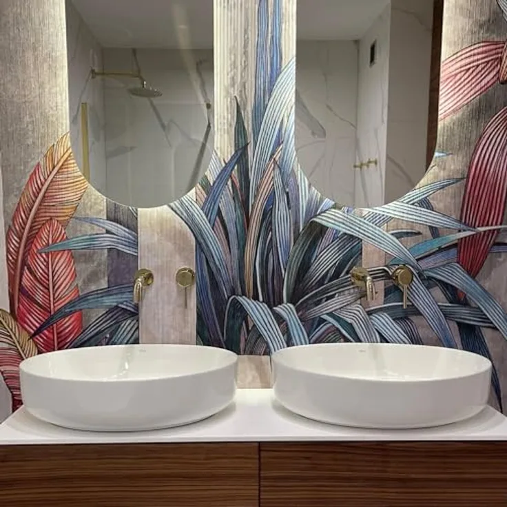 wohnwerk.idee Aufsatzwaschbecken Keramik Weiß 55x41,5cm Queen - Geräumiges Design, strapazierfähiges Material, einfache Installation