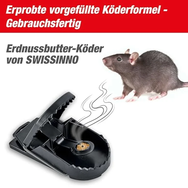 SuperCat Rattenfalle: Effiziente Schlagfalle inkl. giftfreiem  Natur-Rattenkder, einsatzbereit, 1er Set: Tests, Infos & Preisvergleich