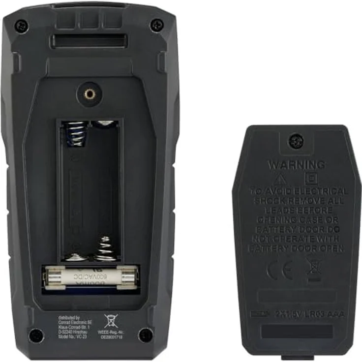 Voltcraft VC-23 Hand-Multimeter digital CAT III 600 V, 6000 Counts, blaues Display – Bild 3