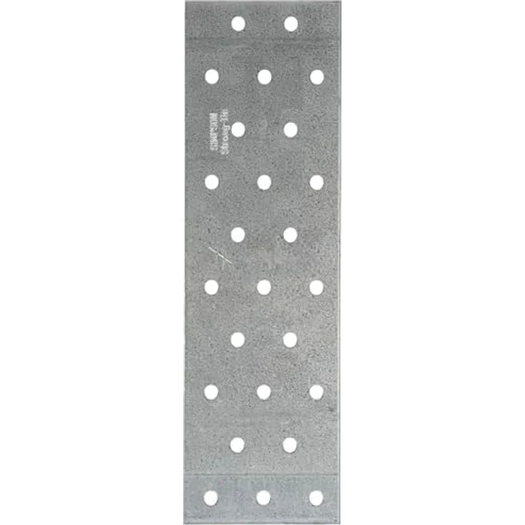 SIMPSON Lochblech NP 100x400x2 mm, feuerverzinkter Stahl für Zaunbau-Zubehör – Bild 1