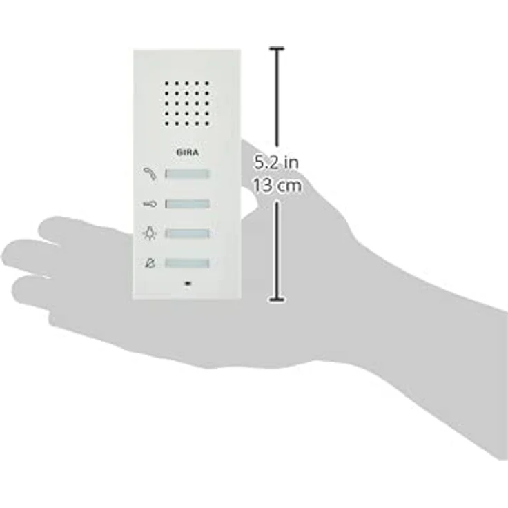 Gira 125003 Wohnungsstation AP System 55 reinweiß glänzend – Bild 5