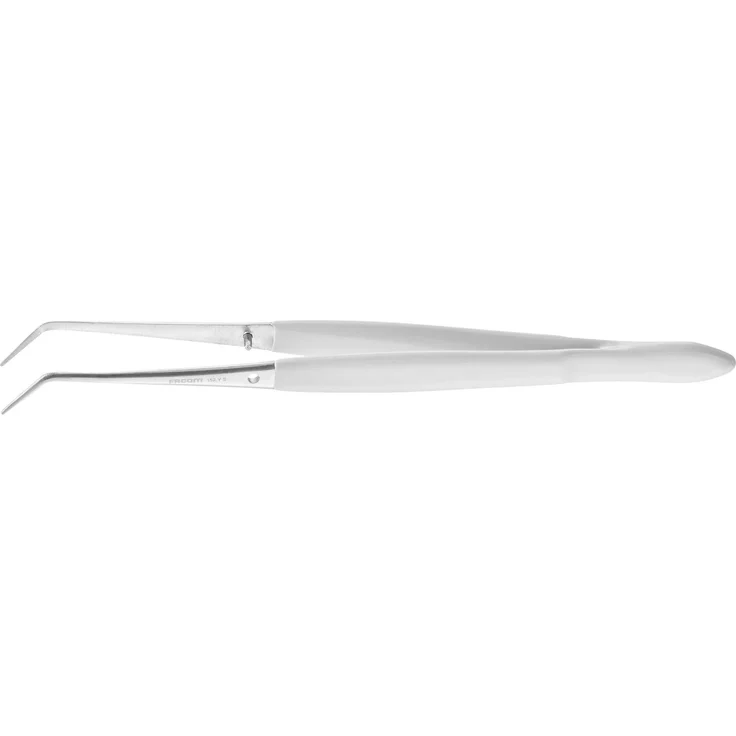 Facom Brucelle Coudee 45, Pinzette mit PVC-Beschichtung, 150 mm, 25 g – Bild 1