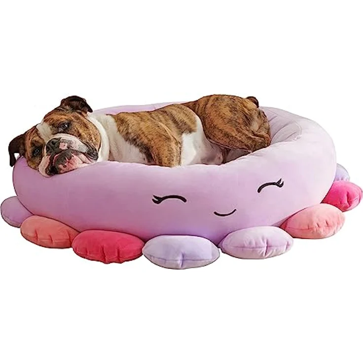Squishmallows Beula Octopus Haustierbett, 61 cm, ultraweich, Plüsch, Violett – Bild 1