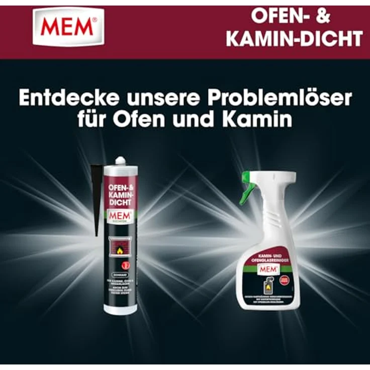MEM Bauchemie Montagekleber MEM Kamin- und Ofendicht, hochtemperaturbeständige Dichtungsmasse für Heizanlagen, 300ml – Bild 8