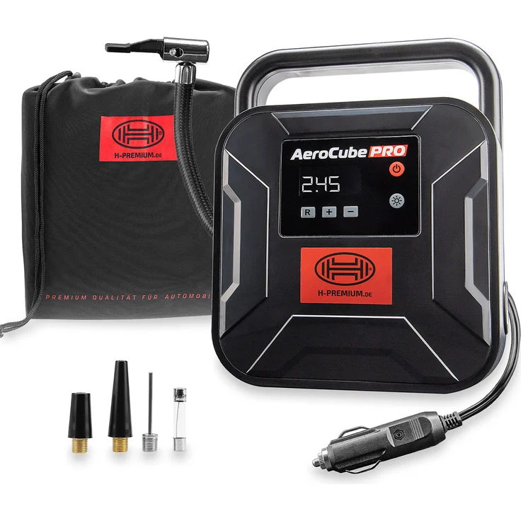 HEYNER® Auto Kompressor 12V elektrische Luftpumpe tragbarer Kompressor 10 bar Zigarettenanzünder – Bild 1