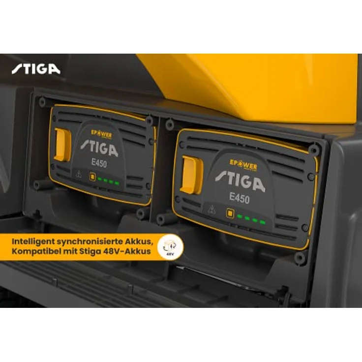 Stiga Akku-Rasentraktor Swift 372e, Schnittbreite 72cm, 48V, ePower Akku 25 AH, Bis zu 2000m2 Rasenfläche, 170 L Auffangbeutel – Bild 4