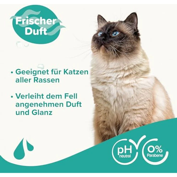 beaphar Tiershampoo für Katzen, sanfte Fellreinigung mit Macadamiaöl und Aloe Vera, 250 ml – Bild 3
