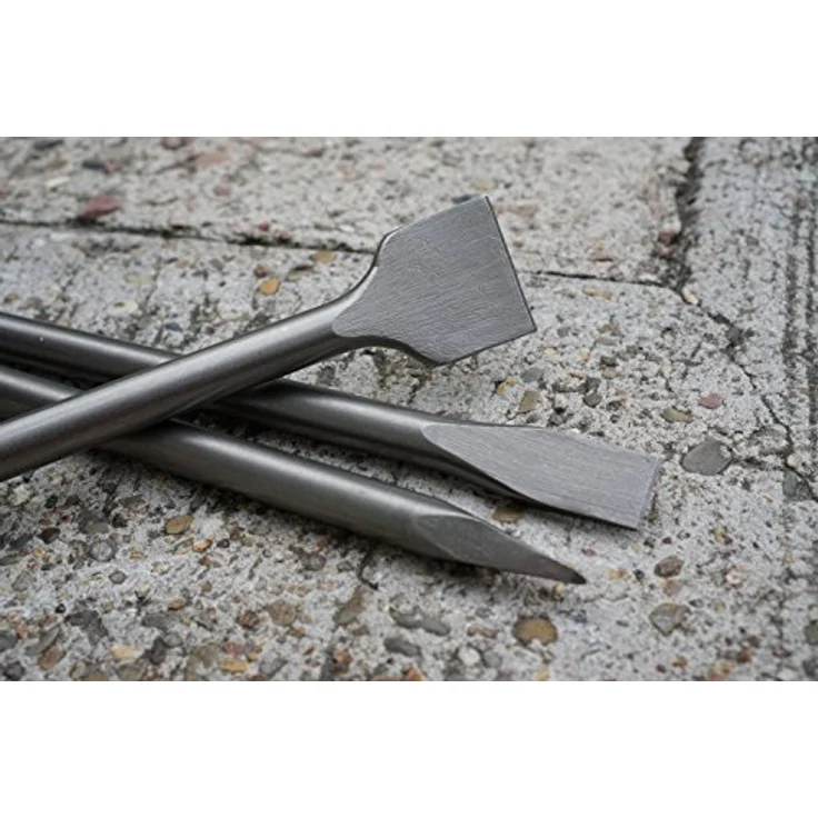 Projahn 844002 Meißel-Set SDS-max 3-tlg. - Satz zum Trennen und Bearbeiten von Beton--Mauerwerk - in Kunststoffbox - für Ab--Durchbrucharbeiten und schwere Abrissarbeiten - optimale Standzeiten – Bild 5