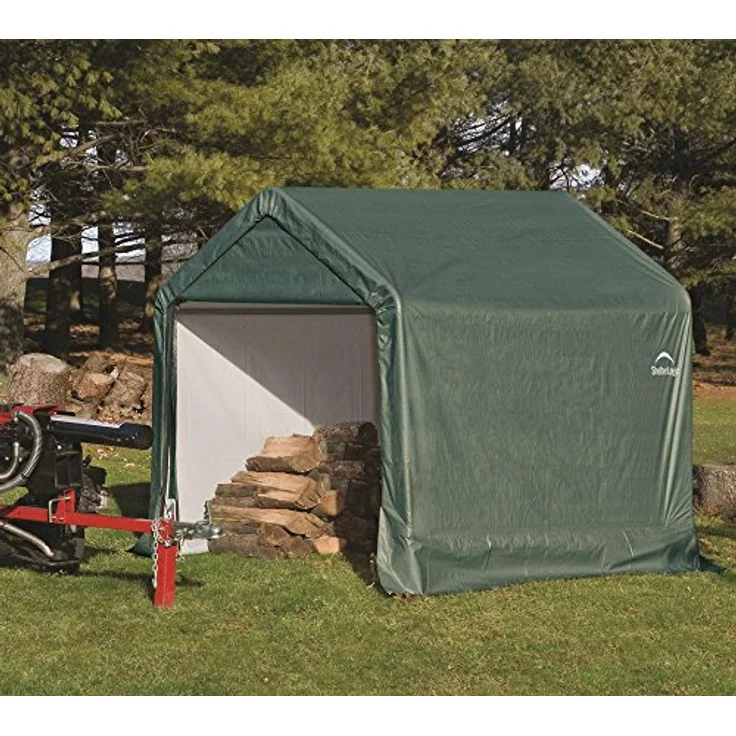 ShelterLogic Folien Zeltgarage Gerätehaus | Grün | 180x180x180 cm – Bild 5