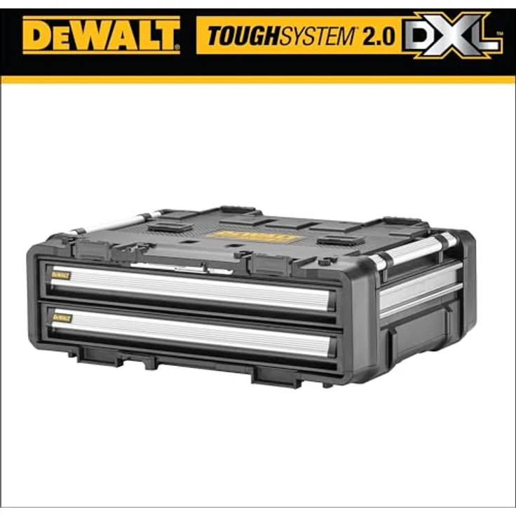 Dewalt ToughSystem dxl Modul mit zwei Schubladen, robuster Kunststoff-Korpus, kompatibel mit ToughSystem 1.0 und 2.0 – Bild 21