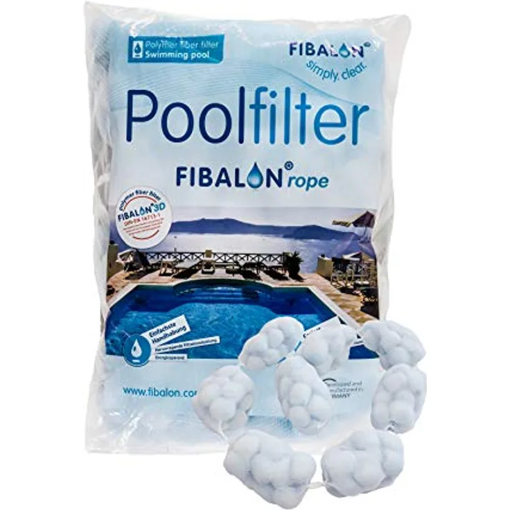 Fibalon FIBALON®rope Seil, 350g, universelles Filtermaterial für sauberes Poolwasser, Made in Germany
