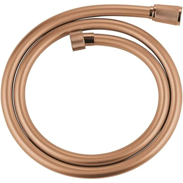 Grohe Silverflex, knickfester Duschschlauch, roségold, 1,25m (hitze- und druckbeständig, universaler Anschluss) – Bild 1
