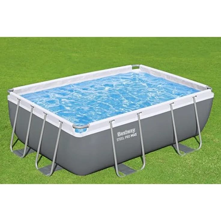 Bestway Steel Pro Max, rechteckiger abnehmbarer Pool 282 x 196 x 84 cm mit Kartuschenfilter 1.249 l/h – Bild 8
