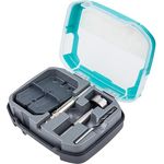 wolfcraft Scharnierloch-Set, 5-teilig mit Ø 35 mm Forstnerbohrer und Bohrschablonen für Topfscharniere