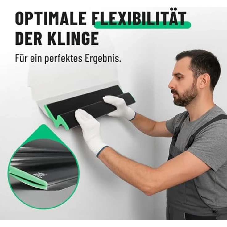 greate Flächenspachtel 600mm, Ergonomischer Glättspachtel mit Edelstahlklinge für ansatzfreies Spachteln im Trockenbau – Bild 2