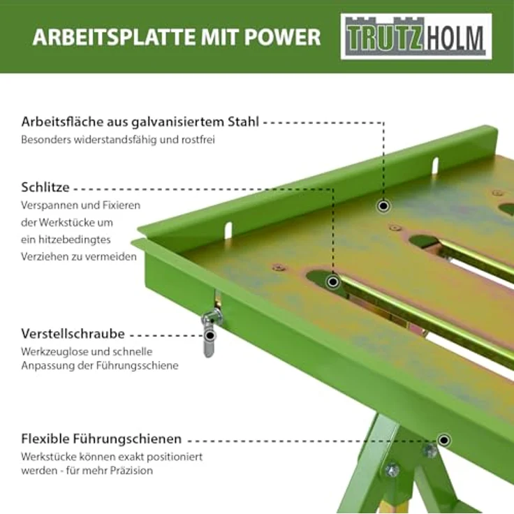 Trutzholm Profi Schweißtisch klappbar höhenverstellbar Werktisch bis 150kg – Bild 4