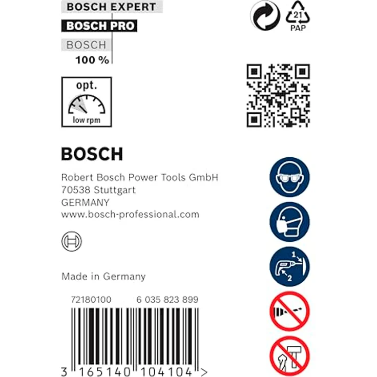 Bosch Schalungs- und Installationsbohrer PRO Wood HSS, sds plus, 26 x 400 mm, hohe Lebensdauer und auslaufende Spiralnut für alle Baumaterialien – Bild 4