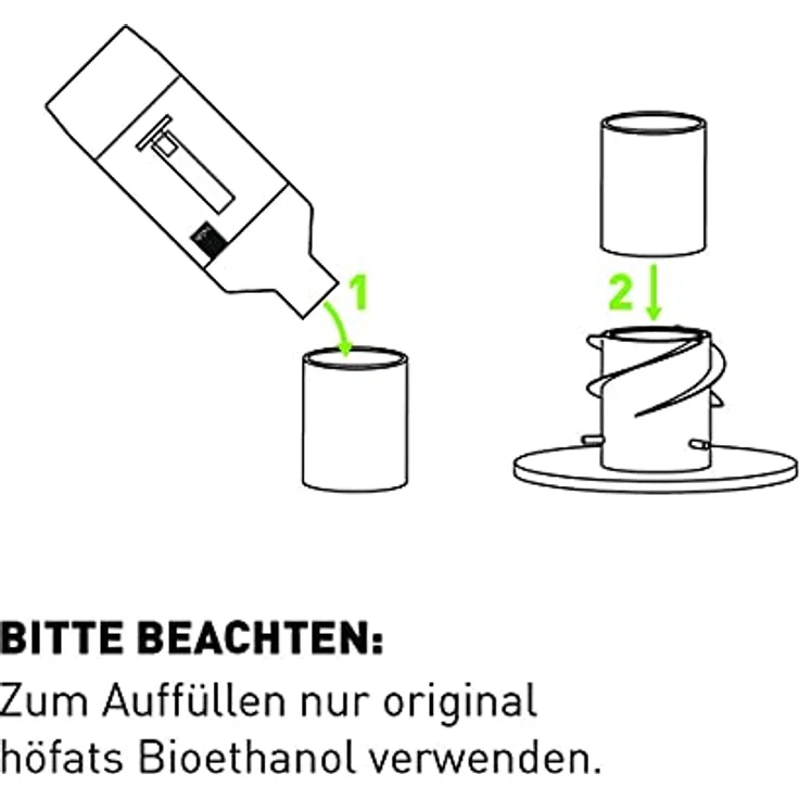 höfats - Spin Bioethanol Nachfülldose 120 - Zubehör für Spin 120 Tischfeuer, Fackel, Hängefeuer - Dose aus Edelstahl ohne Brenngel - 500 ml Fassungsvermögen – Bild 4