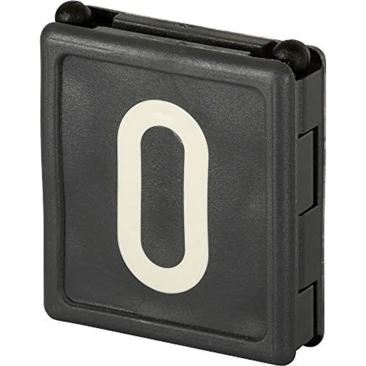 Halsbandnummer DUO, 1-stellig Nr. 0 - schwarz - Preisvergleich