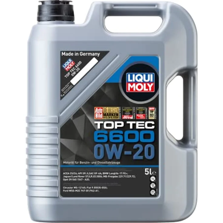 LIQUI MOLY Top Tec 6600 0W-20 | 5 L | Synthesetechnologie Motoröl | Art.-Nr.: 21441 – Bild 1