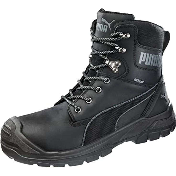 PUMA Safety CONQUEST BLK CTX HIGH Arbeitsschuh, Fiberglaskappe, 17 cm hoher Schaft, wasserabweisend, schwarz – Bild 2