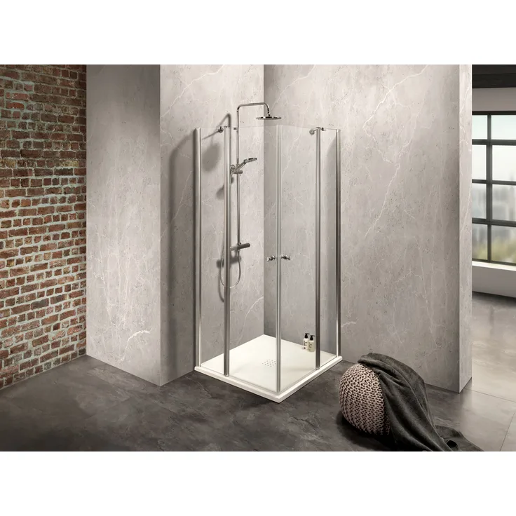 Dusbad Wasserabweiser/ Dichtung 1000mm für 5mm Glas - Duschabtrennungen/ Duschkabinen, Montageanleitung Komforthöhe 2000 mm, Teilgerahmte Ausführung, Nano-Glasbeschichtung