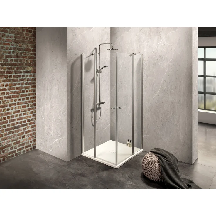 Dusbad Wasserabweiser/ Dichtung 1000mm für 5mm Glas - Duschabtrennungen/ Duschkabinen, Montageanleitung Komforthöhe 2000 mm, Teilgerahmte Ausführung, Nano-Glasbeschichtung
