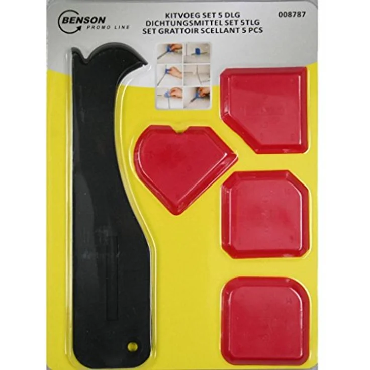 Benson Tools 008787 Silikon-Glätte-Satz 4tlg Silikonglätter Silkonfugen glätten – Bild 2