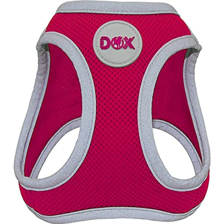 DDOXX Brustgeschirr Air Mesh, Step-In, reflektierend | viele Farben | für kleine, mittlere & mittelgroße Hunde | Hunde-Geschirr Hund Katze Welpe | Katzen-Geschirr Welpen-Geschirr | Pink, XS – Bild 1
