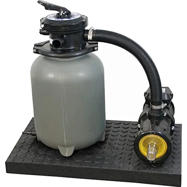 Waterman Sandfilteranlage 4 m³/h, Komplett-Set mit 6-Wege-Top-Mount-Ventil, für Pools bis 20 m³ – Bild 1