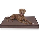 Knuffelwuff Hundematte Nantucket, Orthopädisch mit Memory Foam, Velours Oberfläche, abnehmbarer Bezug