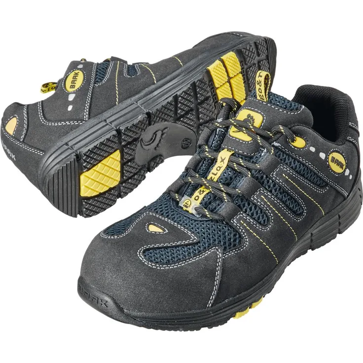 Baak RICK2 Halbschuh S1P SRC ESD, metallfrei mit atmungsaktivem Schaft aus Microfaser und Mesh, rutschhemmende EVA/Nitril-Sohle