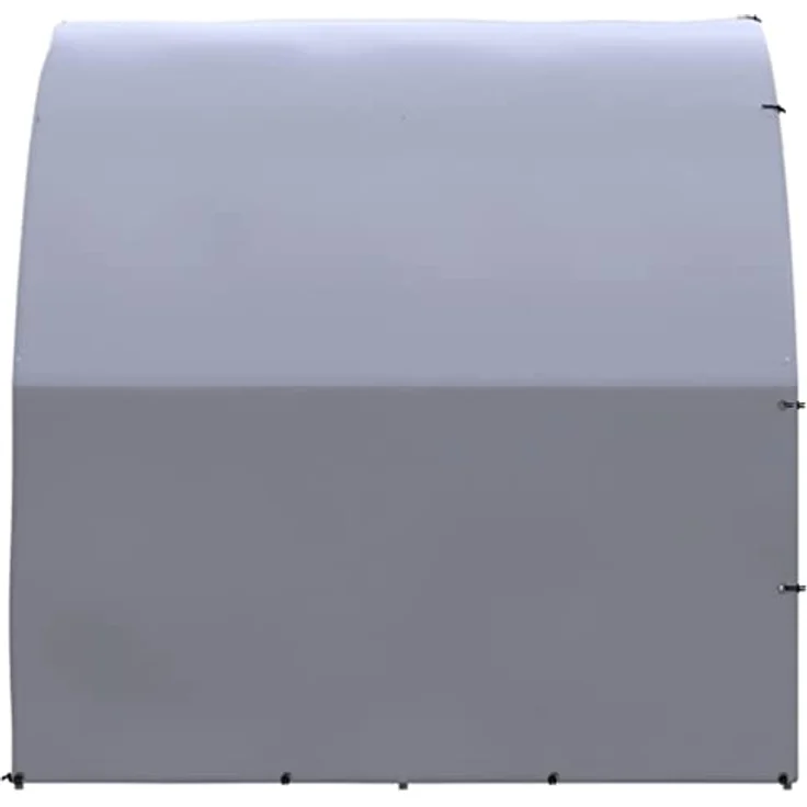 vidaXL Hühnerstall, Outdoor-Hühnerstall aus verzinktem Stahl, 3x8x2 m, wasserfestes Dach, Silber/Silbergrau – Bild 4