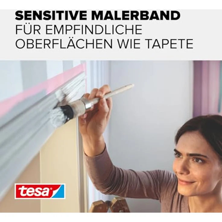 tesa 56260-00000 56260 Malerband Tapeten, Rosa, 25m : 25mm – Bild 3