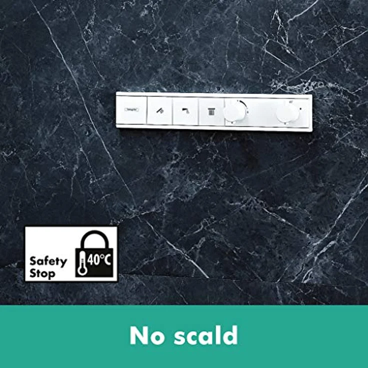 hansgrohe Unterputz Thermostat RainSelect (für 3 Funktionen) Mattweiß – Bild 5