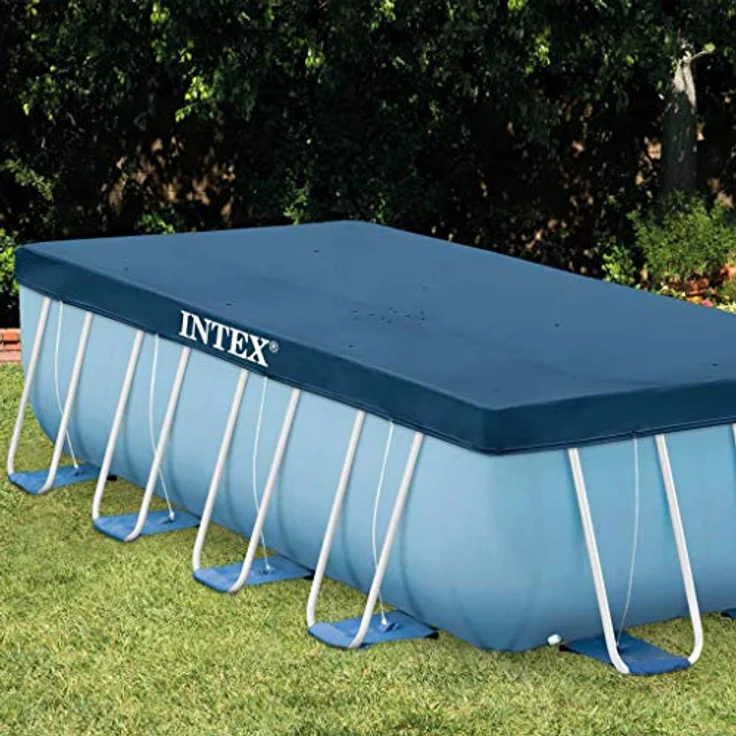 Intex 28037 400x200 cm Poolabdeckung Abdeckplane Poolplane Poolschutz rechteckig – Bild 4