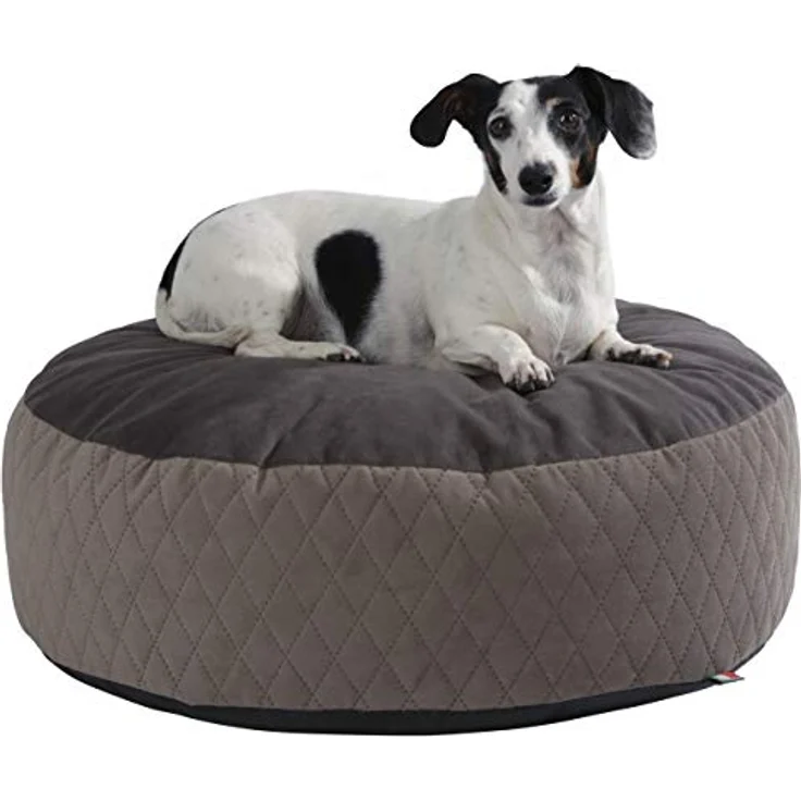 Maxi-Pet 80392 Liegekissen Pouf, durchmesser 60x18 cm, taupe/braun - Preisvergleich – Bild 3
