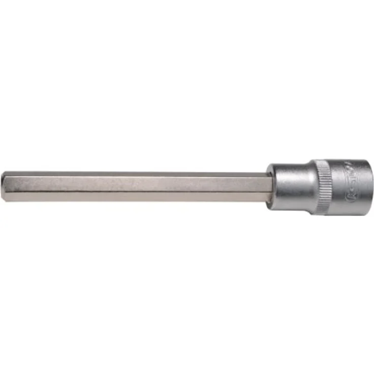 KS Tools Sechskant-Bit, 1/2" Stecknuss Innensechskant, 10 mm, Sonderlänge für Pumpe-Düse-Motoren, matt satiniert aus Chrom Vanadium – Bild 1