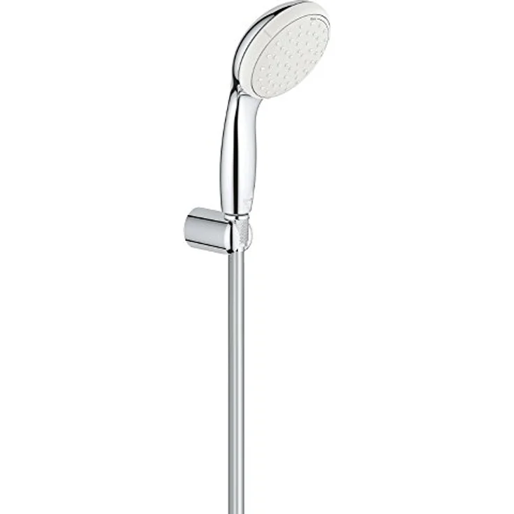 Grohe Tempesta 100, Duscharmatur mit Handbrause, Wandhalter und Schlauch, ShockProof Silikonring, Strahlarten Rain & Jet – Bild 1