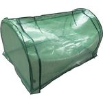 S&Garden Foliengewächshaus, Mini-Gewächshaus, Tunnel für Blumenbeet 120 x 80 x 58 cm, Schutz vor Insekten und Witterung, Kunststoff, transparent