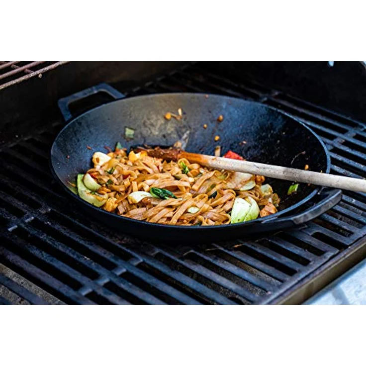BBQ-Toro Gusseisen Wok I Ø 35,5 cm I Wokpfanne, Gusspfanne, Pfanne I induktionsgeeignet – Bild 4