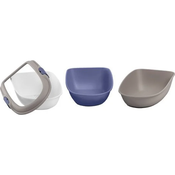 Stefanplast 81579 Katzentoilette „FURBA“ und „FURBA Maxi“ | Katzenklo mit Reinigungssieb und 2 Schalen | Mit hohem Rahmen – Bild 2