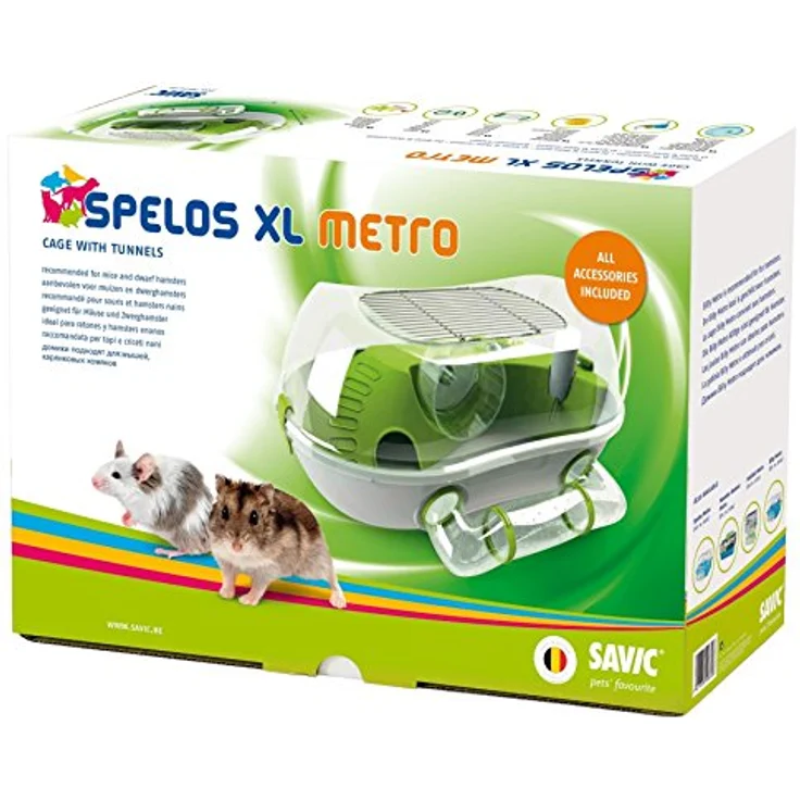 Hamsterheim "SPELOS XL METRO" gau 59 x 37 x 26 cm – Bild 2