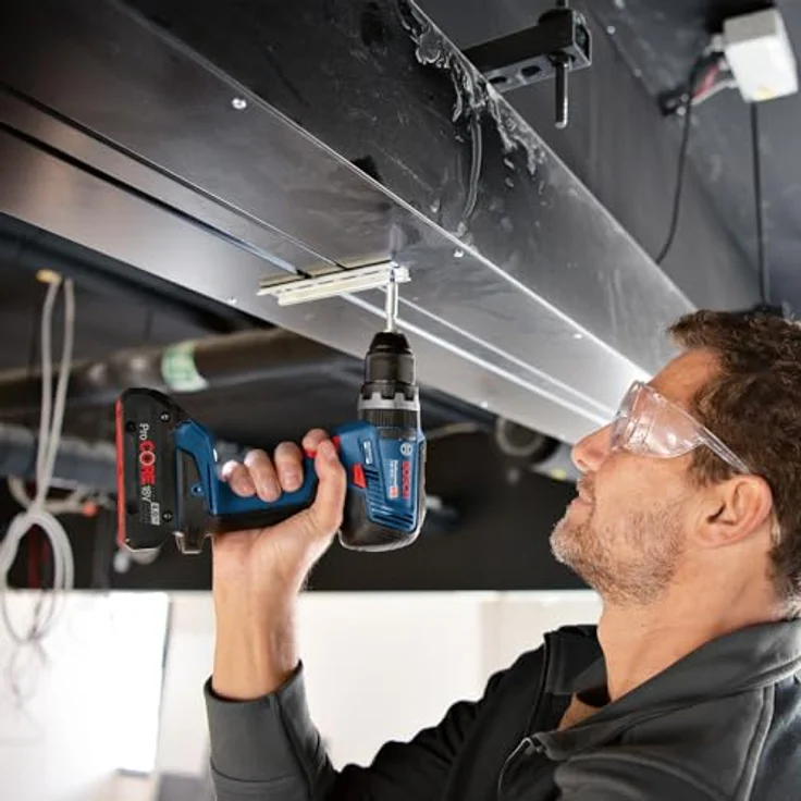 Bosch Professional 18V System Akku Schlagbohrschrauber GSB 18V-55 (2x 2,0 Ah Akku,35tlg. Impact Zubehör Set,in L-Case) – Bild 4
