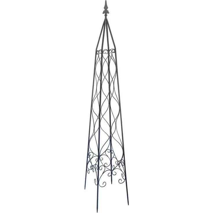 Trend Line Rankhilfe TrendLine Metallobelisk 164 cm, rostfreier Stahl in Grau