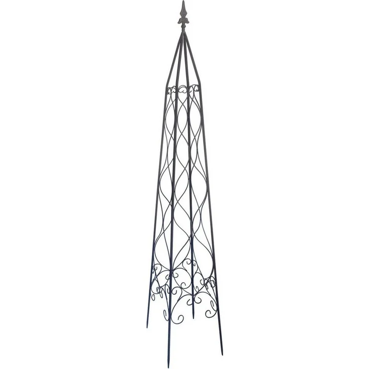 Trend Line Rankhilfe TrendLine Metallobelisk 164 cm, rostfreier Stahl in Grau