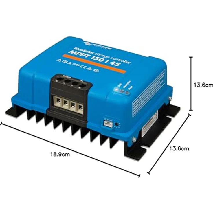 Victron MPPT 150/45 BlueSolar Laderegler, 12/24/48V, 45A, MPP Tracker, 650W bei 12V, 1.300W bei 24V, integrierter Verpolungsschutz – Bild 10